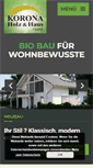 Mobile Screenshot of korona-holzbau.de